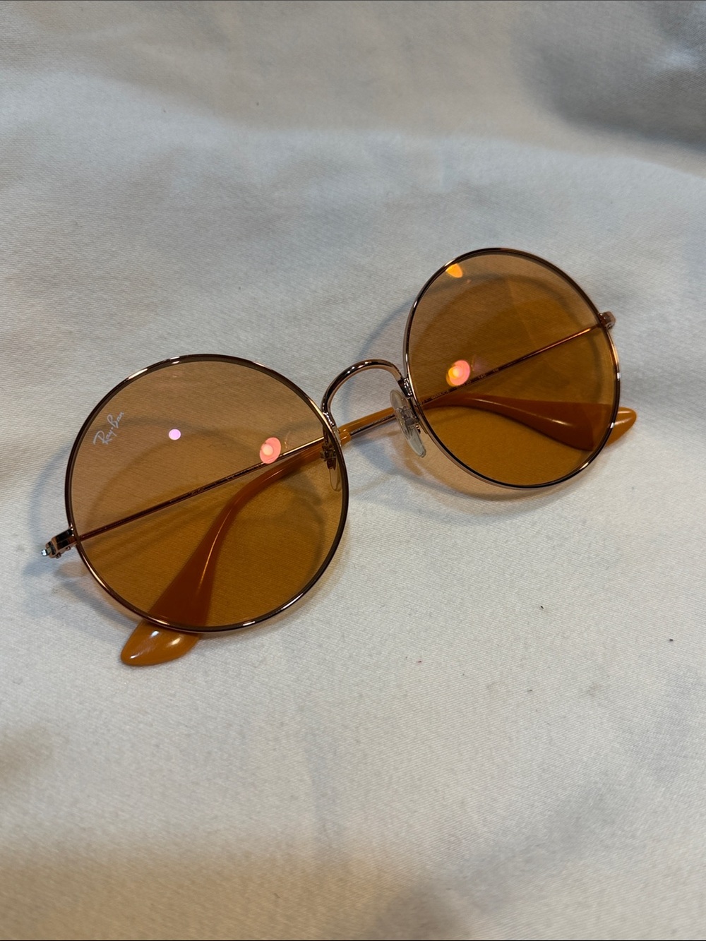 Ray Ban Ja-Jo Round Orange Sunglasses
